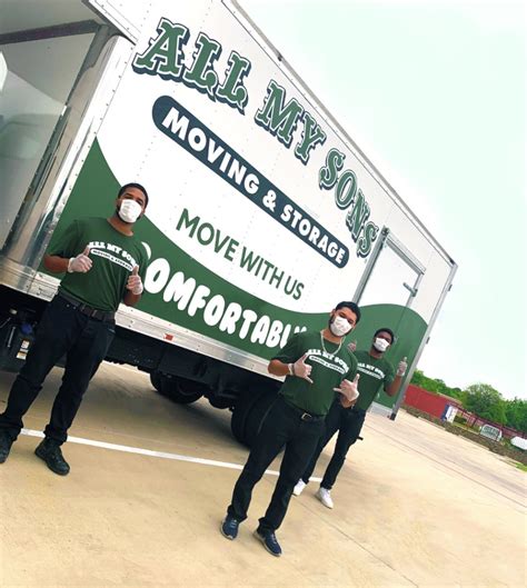 Our sons moving - Here at All My Sons Moving & Storage, our ultimate goal is to provide you with total satisfaction throughout your moving process, from your first conversation with …
